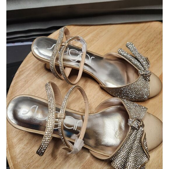 Sugar Stacie Heeled Sandals – Women’s 7.5, Ribbon Detail - Picture 8 of 8